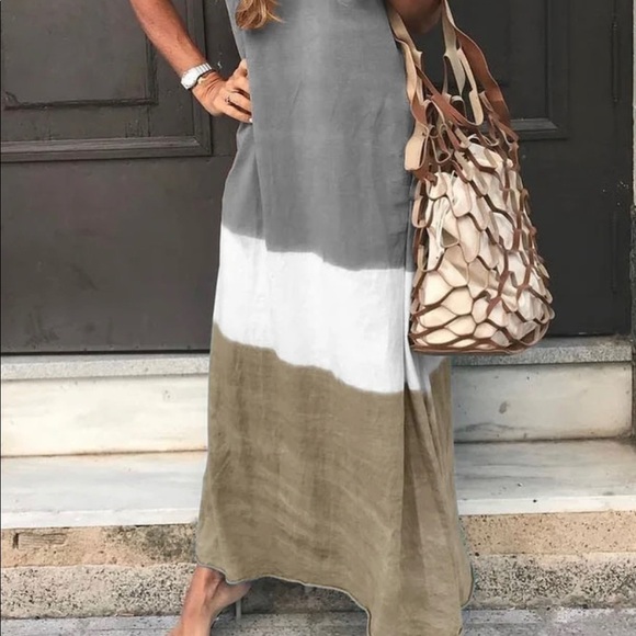 Short Sleeve Maxi Dress - New - Picture 2 of 4